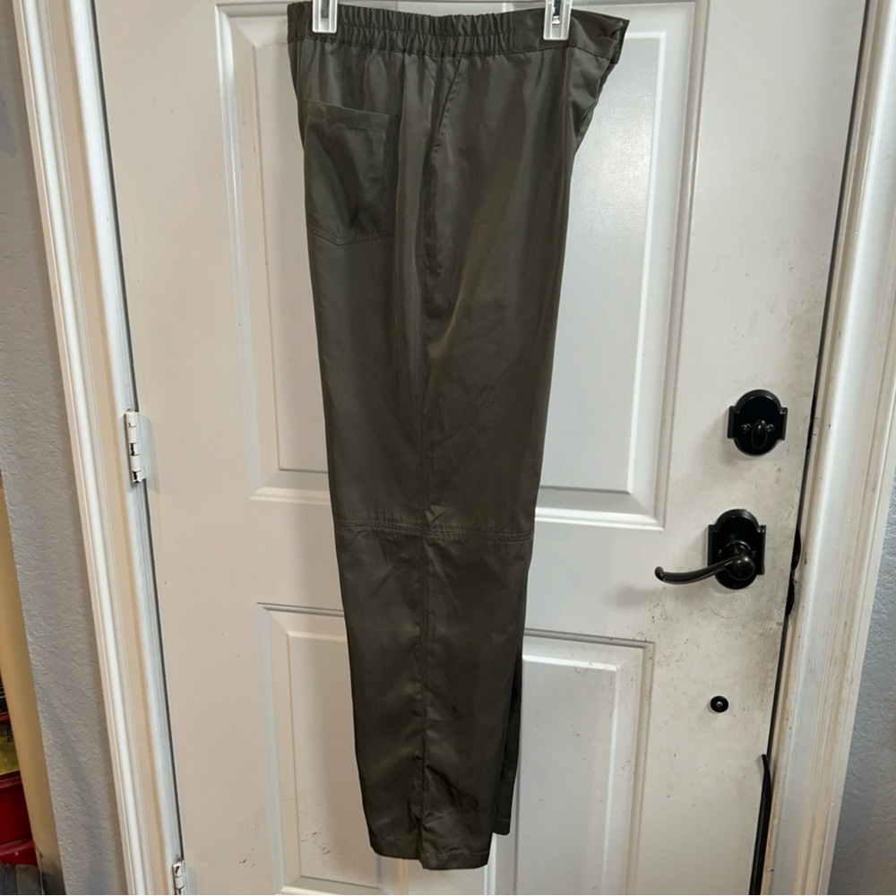 Royalty By Maluma X Macys Olive Utility Flat Front Performance Pants Sz 34 x 32